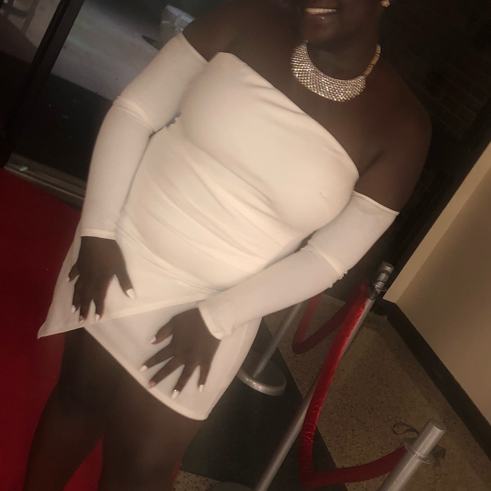 White homecoming dress